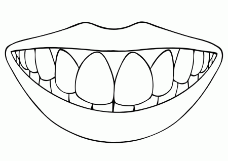 Mouth coloring pages | Coloring pages to download and print