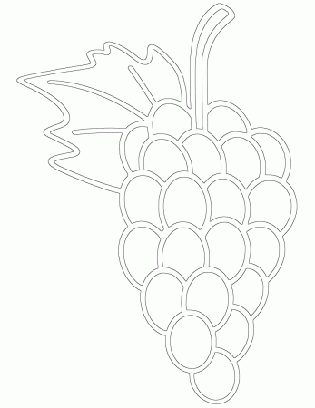 Grape coloring pages | Coloring pages to download and print