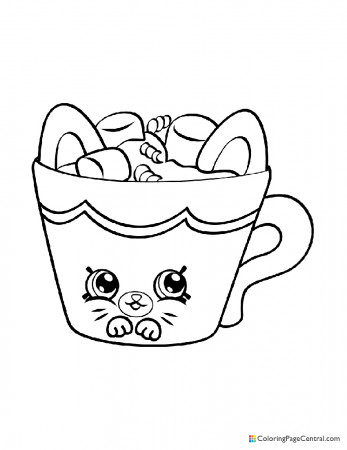Shopkin - Hot Choc Coloring Page | Coloring Page Central