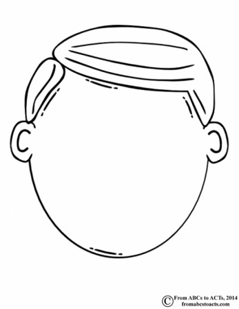 boy face clipart black and white - Clip Art Library