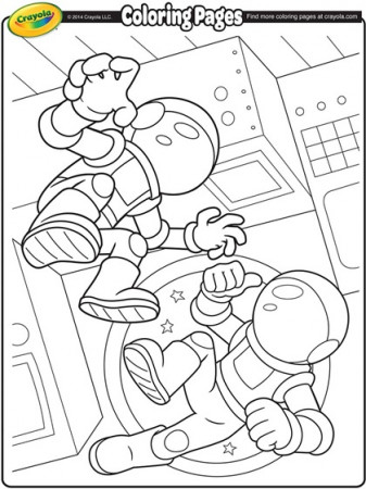 Space Astronauts Coloring Page | crayola.com