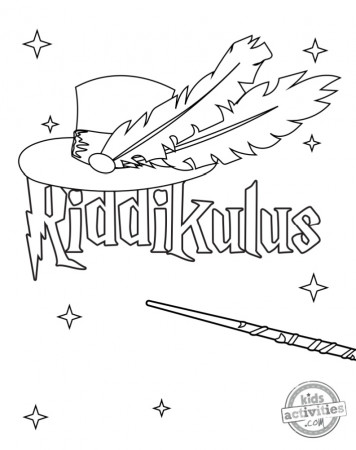 14 Free Unofficial Harry Potter Spells Coloring Pages | Kids Activities Blog
