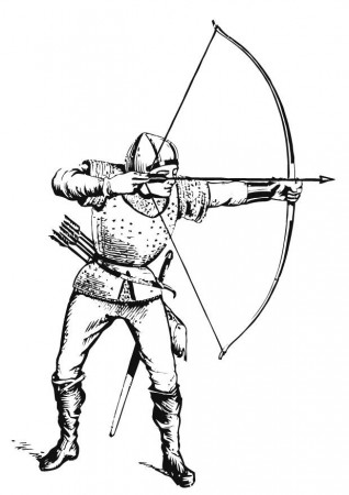Coloring Page archer - free printable coloring pages - Img 13281