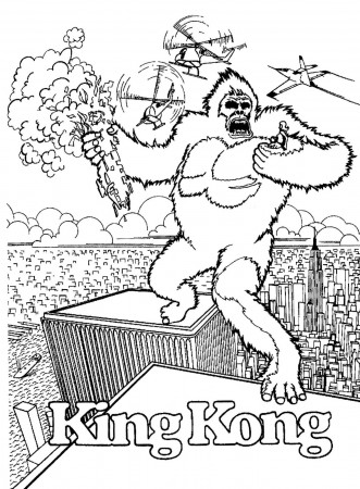 King Kong (Supervillains) – Printable coloring pages