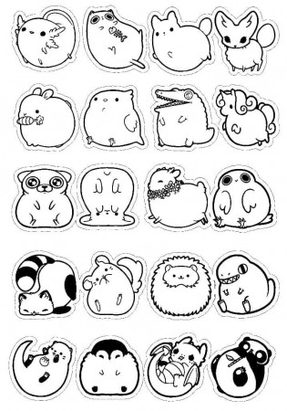 Animals Aestheics coloring page Coloring Page - Free Printable Coloring  Pages for Kids
