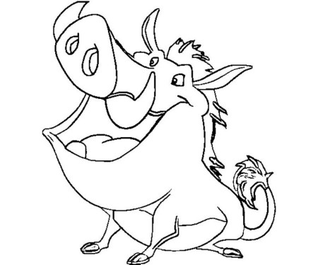 Coloring pages: Coloring pages: Warthog, printable for kids & adults, free