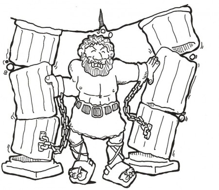 Sampsons Strength Coloring Page - Free Printable Coloring Pages for Kids