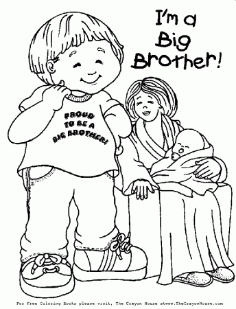 Free New Baby Brother Coloring Page, Download Free New Baby Brother  Coloring Page png images, Free ClipArts on Clipart Library