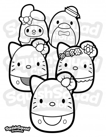 Squishmallow Kitty Coloring Page Printable Squishmallow - Etsy Sweden