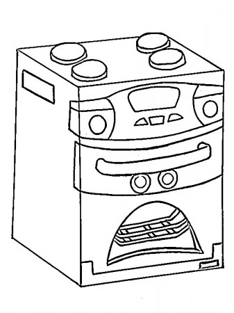 Owen the Oven Coloring Page - Funny Coloring Pages