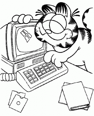 Computer For Kids Coloring Page