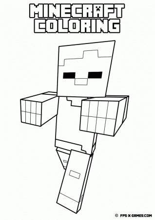 minecraft coloring pages pdf | Only Coloring Pages