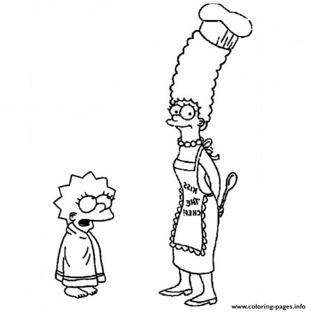 Print marge simpson Coloring pages