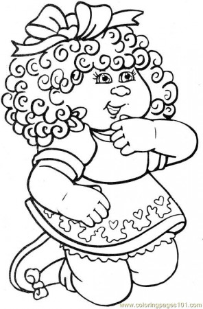 Cabbage Patch Kids Coloring Page