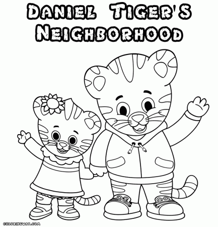 Daniel Tiger Coloring Page