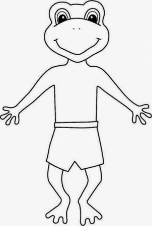 Froggy Gets Dressed Coloring Page
