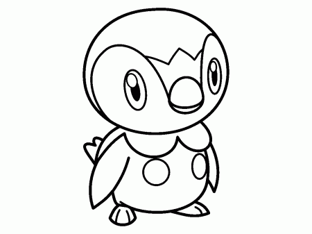 Piplup Pokemon Coloring Page