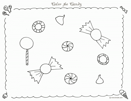 Christmas Candy Coloring Pages Printable - Coloring Pages For All Ages