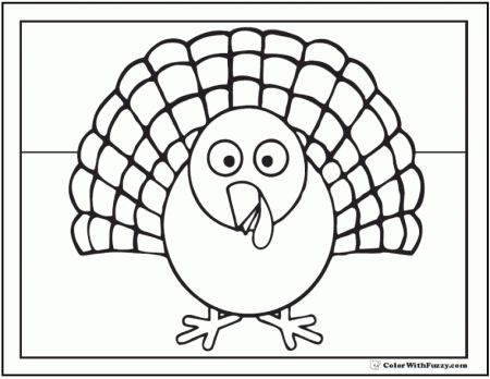 30+ Turkey Coloring Pages: Interactive PDFs