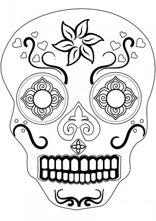 coloring ~ Coloring Pages Free Sugar Skull Tattoo Designs ...