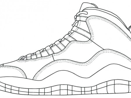 Drawing Of Jordan 12 at GetDrawings.com | Free for personal ...