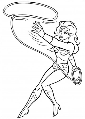 Wonder Woman - Wonder Woman Kids Coloring Pages