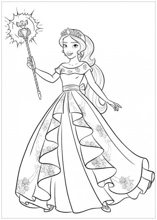 Elena avalor to download - Elena Avalor Kids Coloring Pages