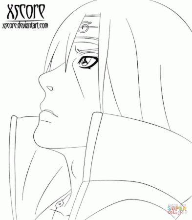Uchiha Itachi coloring page | Free Printable Coloring Pages