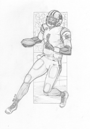 Cam Newton - Coloring Pages for Kids and for Adults