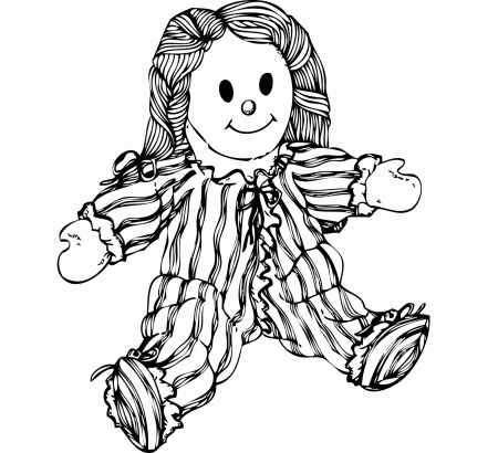 Creepy Dolls Coloring Pages Sketch Coloring Page