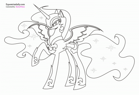 Little Pony Nightmare Moon Coloring Pages - Colorine.net | #2663