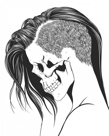 Coloring Pages Of Skulls For Girls