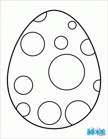 Egg Coloring Page - Coloring Pages for Kids and for Adults