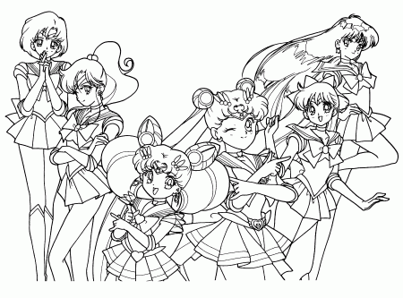 sailor moon coloring pages | Only Coloring Pages