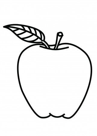 apple color pages - High Quality Coloring Pages