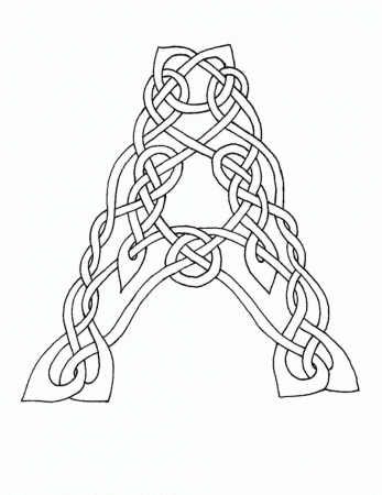 Celtic Letter Coloring Pages - Coloring Pages For All Ages