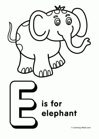 Free Printable Letter E Coloring Pages Great - Coloring pages