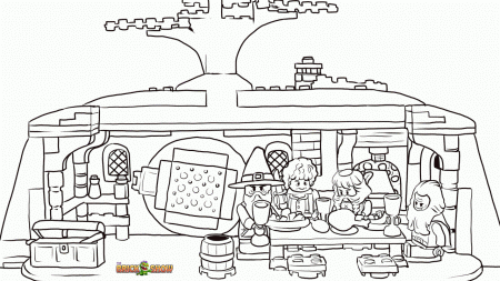 LEGO Hobbit Coloring Pages : Free Printable LEGO Hobbit Color Sheets