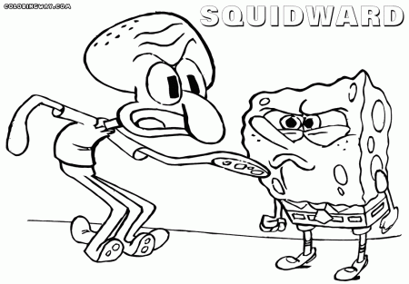 Squidward coloring pages | Coloring pages to download and print