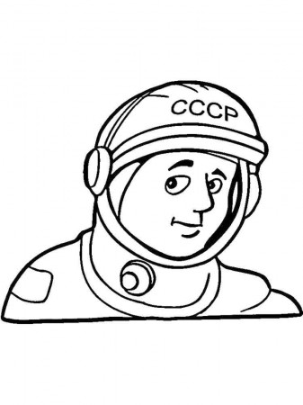 Gagarin coloring pages