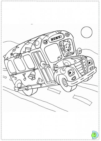 The Magic School Bus coloring page- DinoKids.org