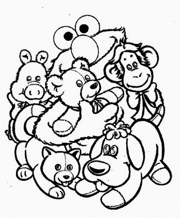 Elmo stuffed animals | Animal coloring pages, Elmo coloring pages,  Halloween coloring pages