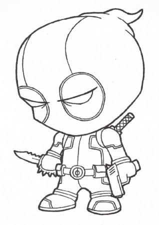Deadpool Coloring Pages ⋆ coloring.rocks! | Cool cartoon drawings, Easy  cartoon drawings, Cartoon drawing images