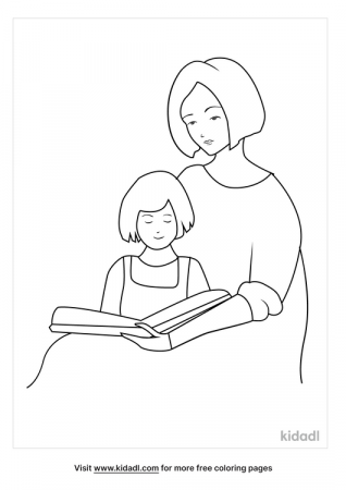 Mom And Daughter Coloring Pages | Free Love Coloring Pages | Kidadl