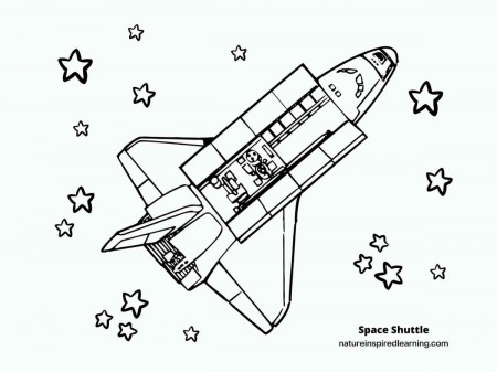 Rocket Ship Coloring Pages - Nature Inspired Learning