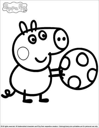 Amazing of Free Peppa Pig Coloring Pages On Peppa Pig Co #936