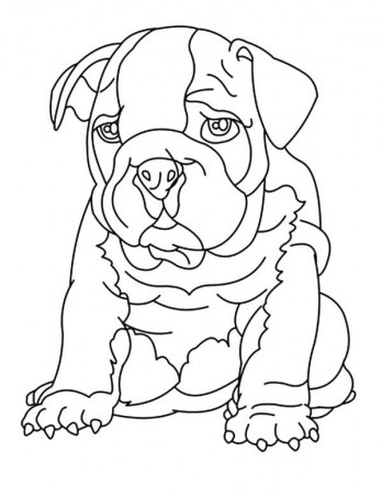 Drawing Bulldog Coloring Pages | Best Place to Color