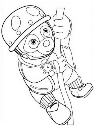 Special Agent Oso Coloring Page