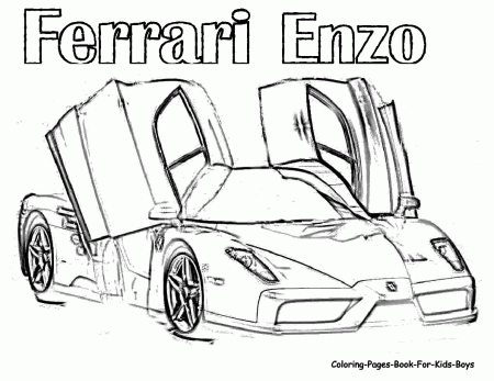 Ferrari ENZO Coloring Pages Coloring Pages For Kids #oS ...