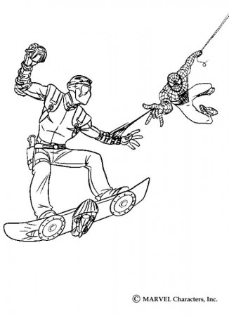 Green Goblin - Coloring Pages for Kids and for Adults